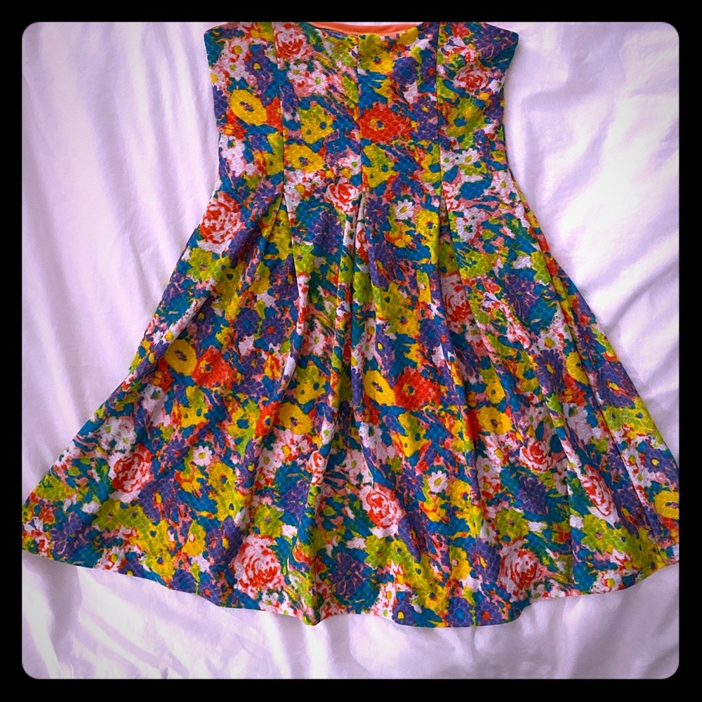 Cooperative Strapless Floral Skater Dress
